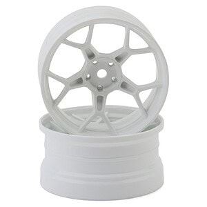 DS Racing DSC-DF-5Y2-8W-WM (White Hi Gloss) (2) (8mm Offset) w/12mm Hex