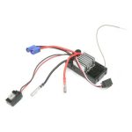 ESC motor controller for RC cars and trucks with cooling fins.