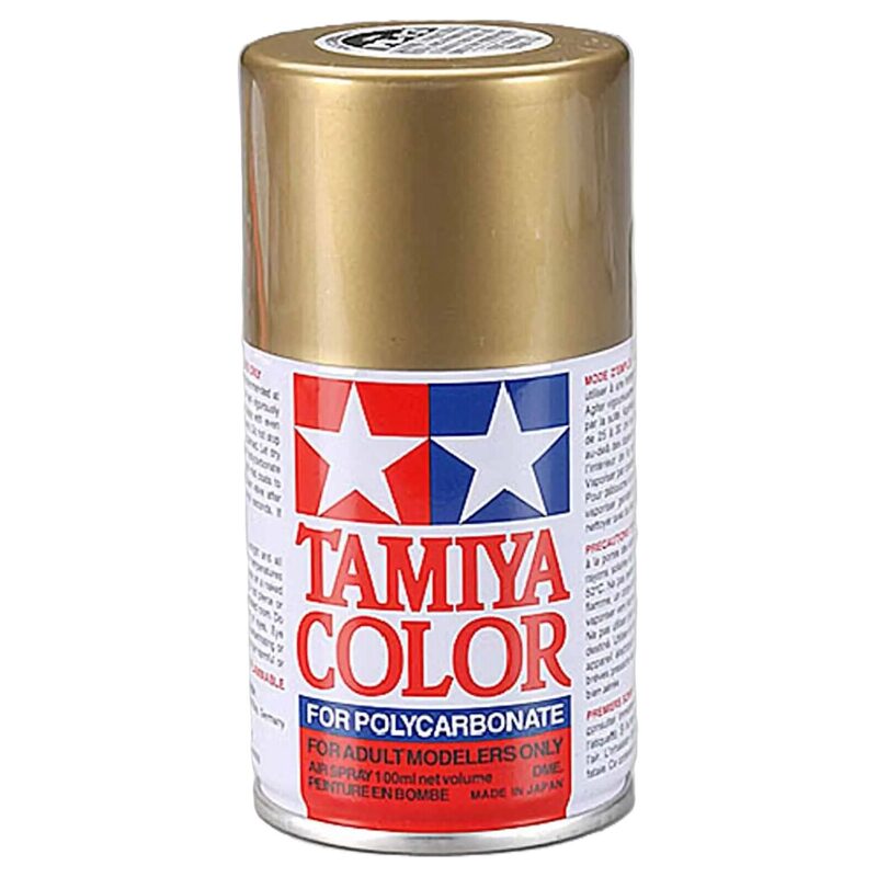 Tamiya Polycarbonate PS-13 Gold Aerosol Paint 100ml TAM86013