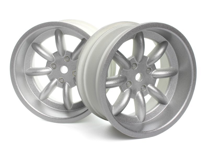 HPI Racing FS-15 Sport 8 Spoke Wheel Silver 26mm (OS 6mm/Pr) HPI160541