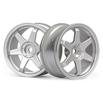HPI Racing TE37 Wheel 26mm Matte Chrome (0mm Offset) HPI160751