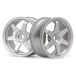 HPI Racing TE37 Wheel 26mm Matte Chrome (0mm Offset) HPI160751