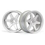 HPI Racing TE37 Wheel 26mm Matte Chrome (6mm Offset) HPI160753