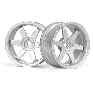 HPI Racing TE37 Wheel 26mm Matte Chrome (6mm Offset) HPI160753