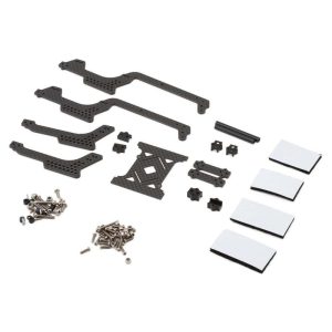 Injora Carbon Fiber Universal LCG Chassis Frame Kit for Traxxas TRX-4M