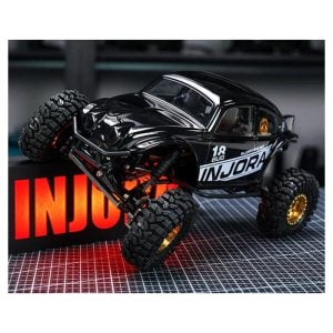 1/18 Injora BUG18 Crawler Body Set for Traxxas TRX-4M Black Universal Chassis
