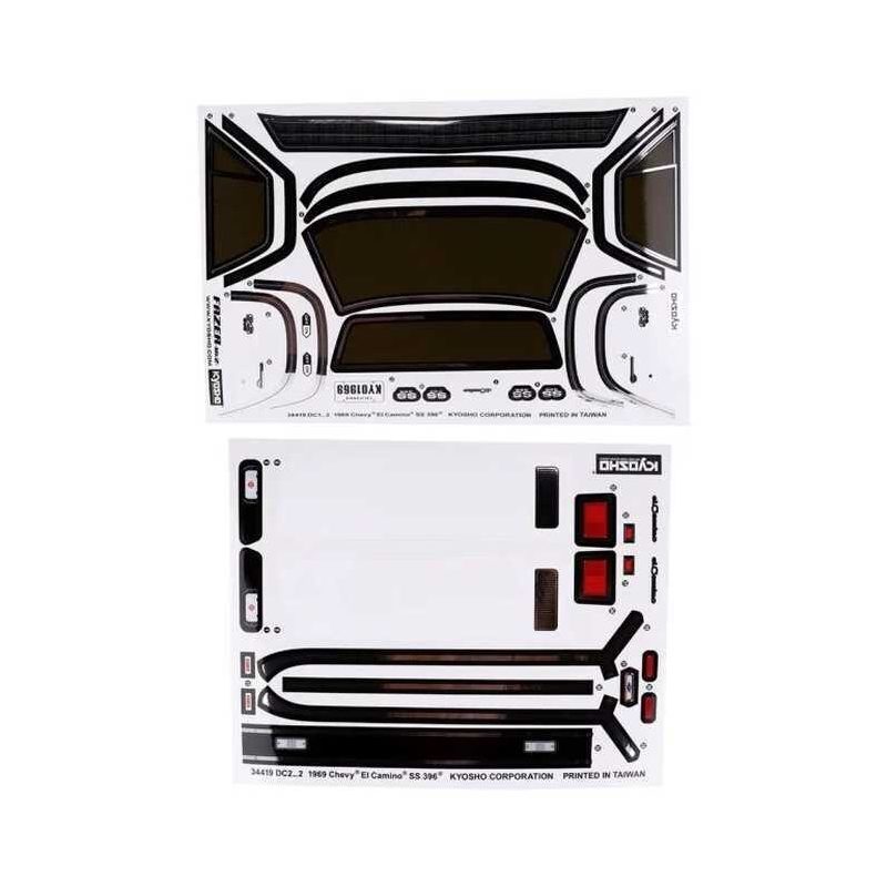 Kyosho Chevy El Camino SS 396 1/10 Touring Car KYOFAB705 Body (Clear)