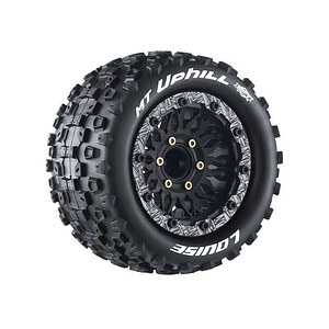 MFT MT-Uphill Soft 1/10 Monster Truck Tires, 12, 14, 17mm Removable Hex - 1 Pair