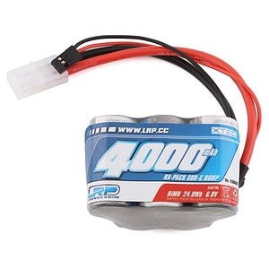 LRP XTEC 5-Cell 6.0V Long Life 1/5 NiMH Hump Receiver Pack 4000 mAh LRP430608