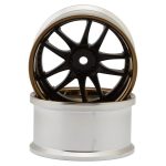 LAB Work Emotion CR3P 1/10 Drift Wheels (Matte Carbon/Bronze) (2) (8mm Offset) w/12mm Hex LWH-LW-0608CBRA