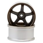 LAB Work Emotion T5R 1/10 2-Piece Concave Drift Wheels (Bronze/Grey) (2) (6mm Offset) w/12mm Hex