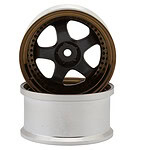 LAB Work Meister S1 1/10 3-Piece Drift Wheels (Bronze/Grey) (8mm Offset) w/12mm Hex