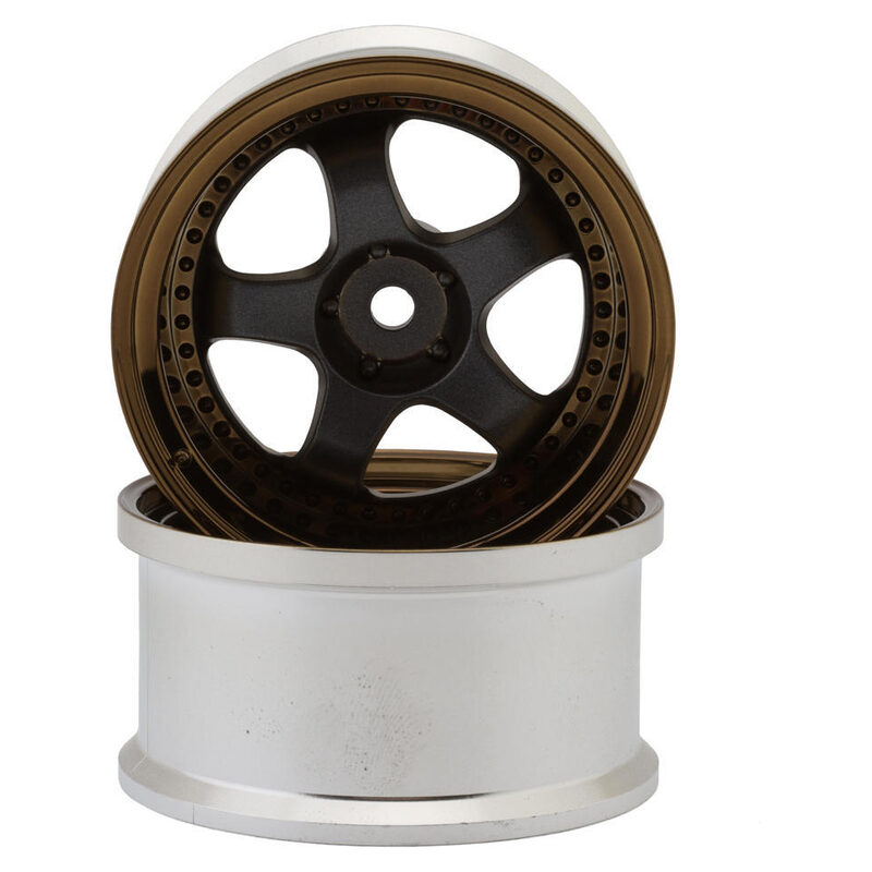 LAB Work Meister S1 1/10 3-Piece Drift Wheels (Bronze/Grey) (8mm Offset) w/12mm Hex LW-0808BGM 1 LAB Work Meister S1 1/10 3-Piece Drift Wheels (Bronze/Grey) (8mm Offset) w/12mm Hex