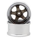 LAB Work Meister S1 1/10 3-Piece Drift Wheels (Bronze/Metallic) (2) (8mm Offset) w/12mm Hex