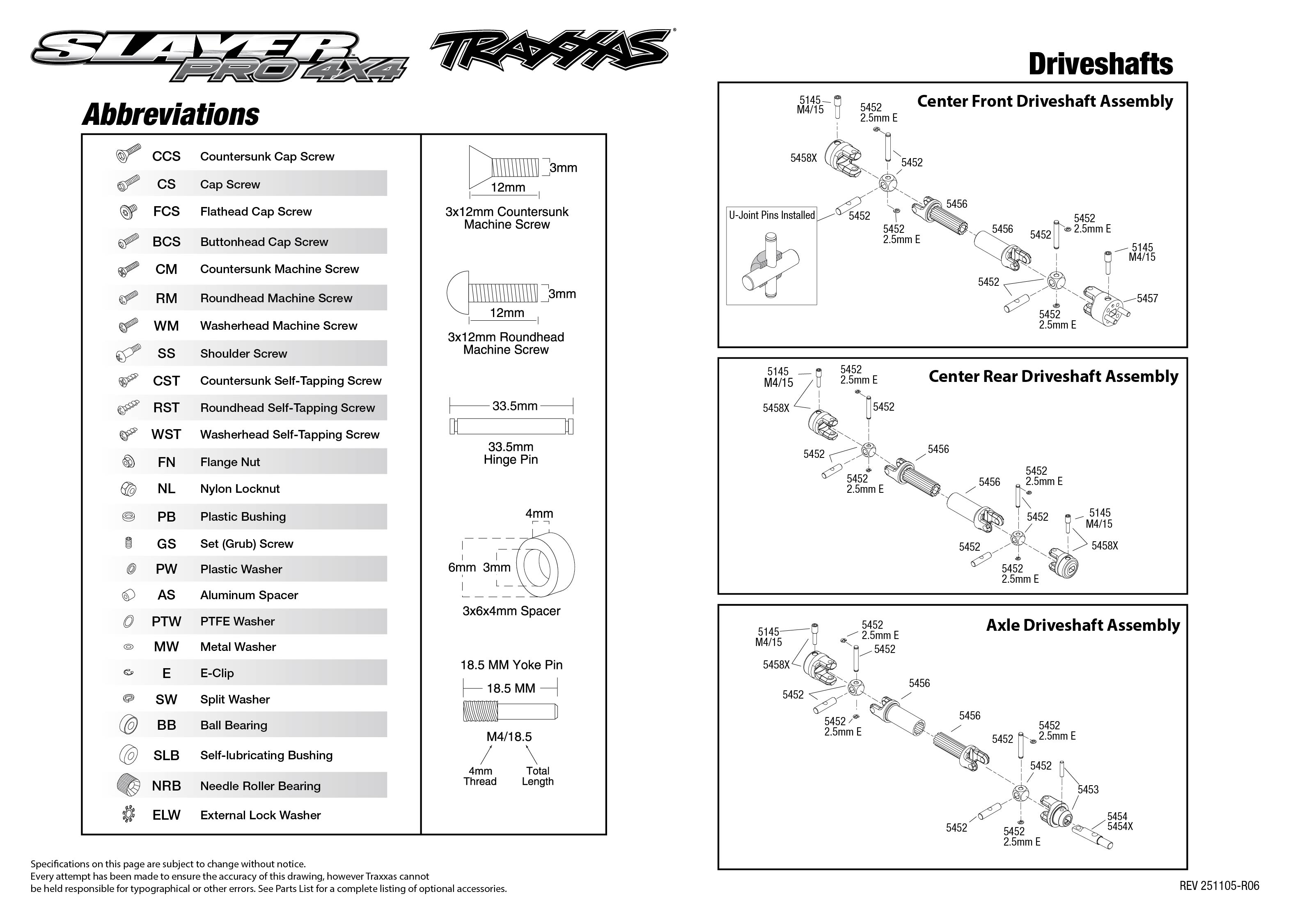 1/10 Slayer Pro 4X4 Nitro-Powered 4WD Short Course Racing Truck with TSM Blue 2 exploded views 251105 Driveshafts