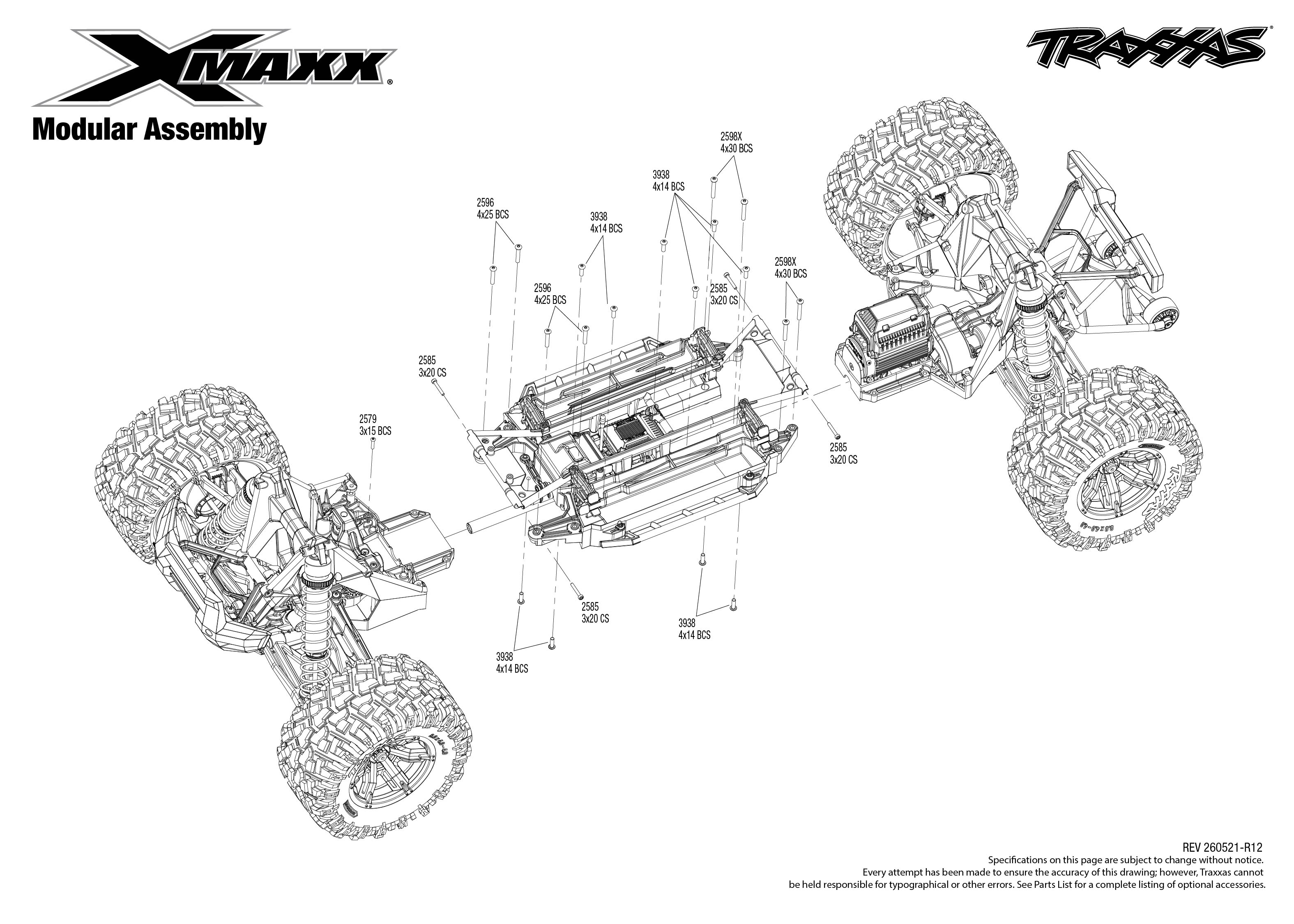 1/5 Traxxas X-Maxx 8s Brushless Electric Monster Truck with Belted Tires Green 4 X Maxx Modular Assembly