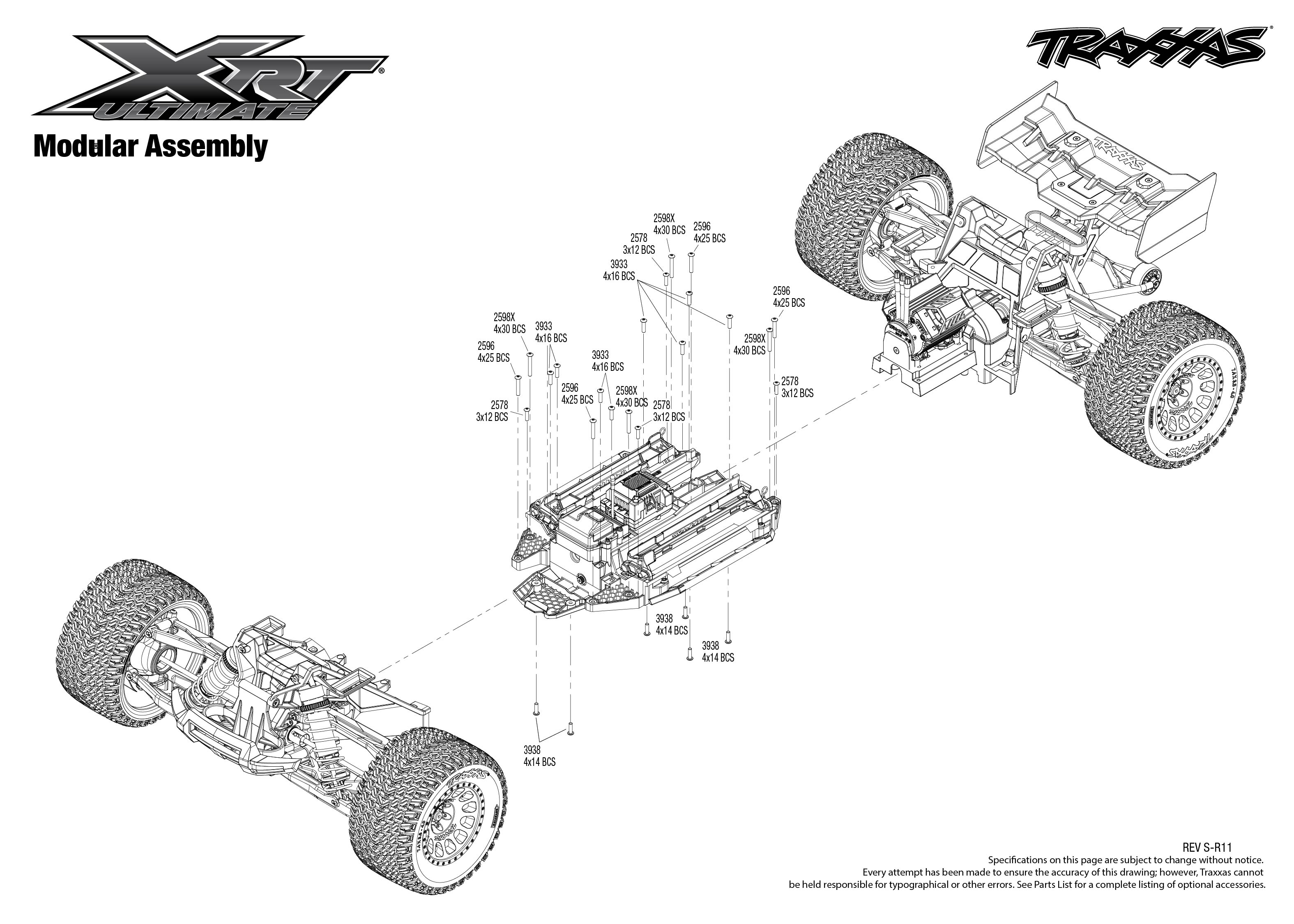 1/5 Traxxas XRT Ultimate 8S RTR Electric Brushless RTR Monster Truck Blue 4 XRT Ultimate Modular Assembly