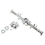 Redcat Chrome Rear Axle Housing W/ Diff Cover (1 set) RER15550