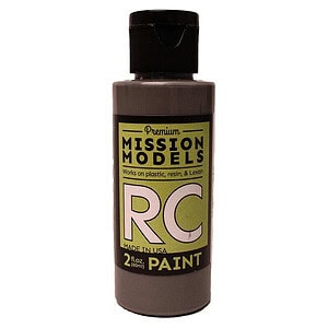 RC car paint bottle labeled for model customization, ideal for plastic, resin, and Lexan surfaces.