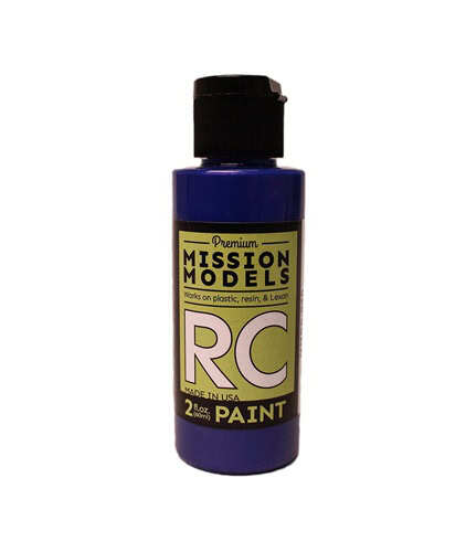 Mission Models Water-based RC Airbrush Paint 2 oz Bottle Irdescent Blue MIOMMRC-030