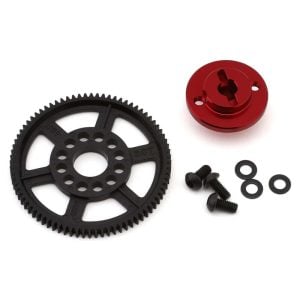 MST RMX 4 Aluminum Spur Gear Holder Red w/80T Spur Gear