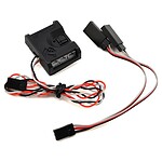 An RC car speed controller with wiring harness for precise speed regulation and control in RC cars and trucks.