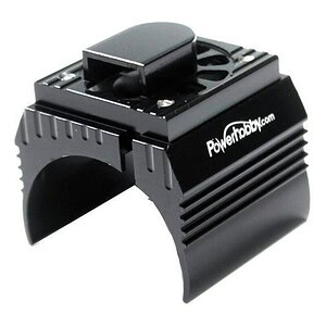 Powerhobby Aluminum Motor Heatsink Cooling Fan 1/10 540 / 550 Size Motor Black PH10-FAN-BLACK