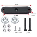 Rubber bumper with mounting hardware for RC cars durability and performance.