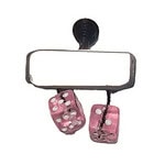 CRE8VE RC Drift Car 3D Printed Rearview Mirror w/ Hanging Dice CRE8-PART80 - pink2 CRE8VE RC Drift Car 3D Printed Rearview Mirror w/ Hanging Dice CRE8-PART80