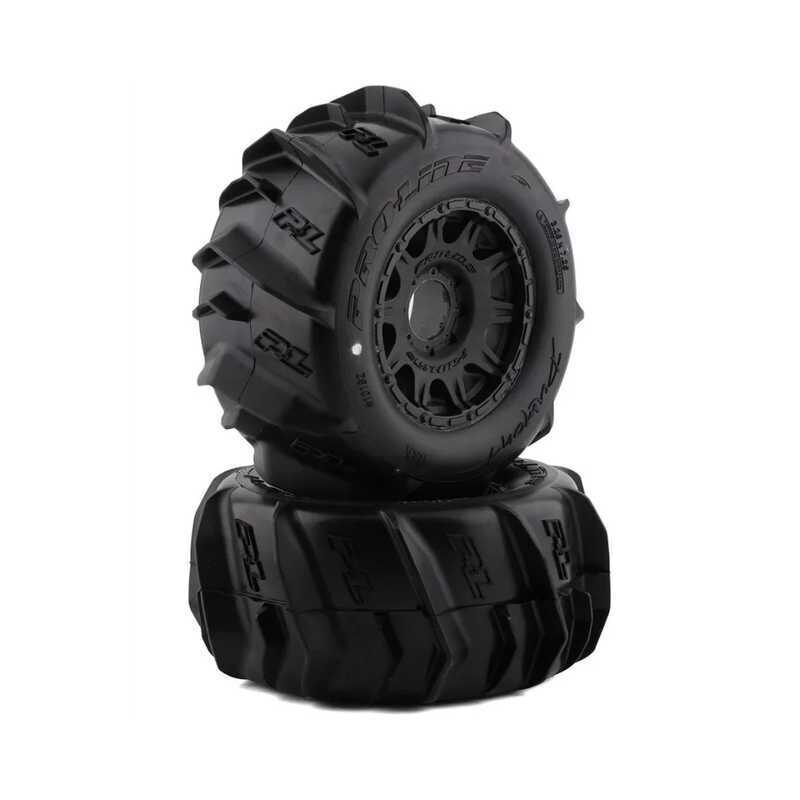 Pro-Line Dumont 3.8 Paddle Pre-Mounted on Raid Black 17mm Wheels – Front/Rear Pro-Line Dumont 3.8 Paddle Pre-Mounted on Raid Black 17mm Wheels – Front/Rear