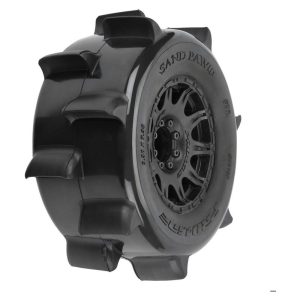 Pro-Line Sand Paw HP Belted 3.8" Pre-Mounted Truck Tires (2) (Black) (M2) w/Raid Wheels & 17mm Hex