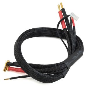 ProTek RC 2S High Current Charge/Balance Adapter (4mm to 5mm Solid Bullets) (10awg Wire) (24")