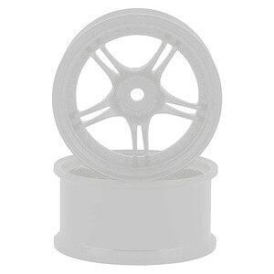 RC Art SSR Professor SPX 5-Split Spoke Drift Wheels (White) (2) (Deep Face 8mm Offset) w/12mm Hex WW-0508WH