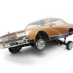 1/10 Redcat 1987 Chevrolet Caprice RTR Scale Hopping Lowrider Gold dancing