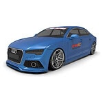 24K RC Technology 1/10 2013 Audi RS7 Sportback Drift Body (Clear) (257mm Wheelbase)