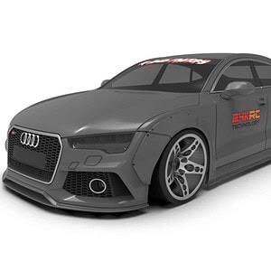 24K RC Technology 1/10 Audi RS7 Sportback LBWK Wide Body Kit (Clear)