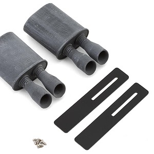 24K RC Technology 1/10 Corvette C6 Z06 Exhaust (2) TAF70010