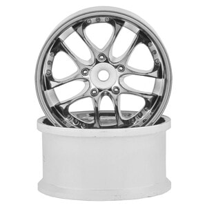 Topline SSR Agle Minerva 5-Split Spoke Drift Wheels (Matte Chrome) (2) (6mm Offset) w/12mm Hex TDW-063MC