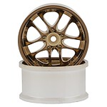 Topline SSR Agle Minerva 5-Split Spoke Drift Wheels (Bronze) (2) (Deep Face 8mm Offset) w/12mm Hex TDW-083GB