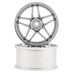 Topline Blitz BRW03 5-Split Spoke Drift Wheels (Matte Chrome) (2) (8mm Offset) w/12mm Hex TDW-EW-0208MC