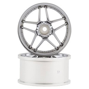 Topline Blitz BRW03 5-Split Spoke Drift Wheels (Matte Chrome) (2) (8mm Offset) w/12mm Hex TDW-EW-0208MC