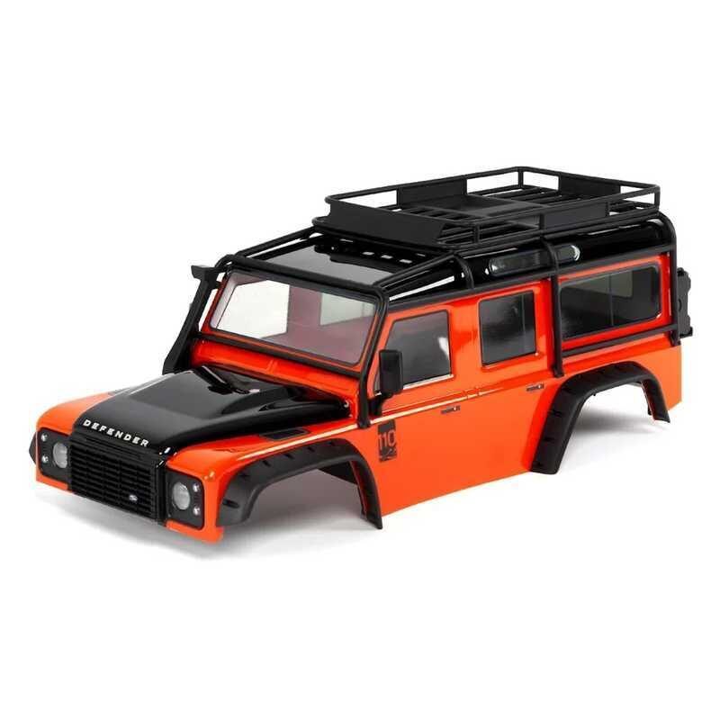 Traxxas TRX-4 Land Rover Defender Orange with Exocage Body Pre-Painted Traxxas TRX-4 Land Rover Defender Orange with Exocage Body Pre-Painted