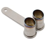 Usukani 18mm Stainless Steel 1/10 Scale Exhaust Pipe (5mm LED/Sloping) USU-US88529B